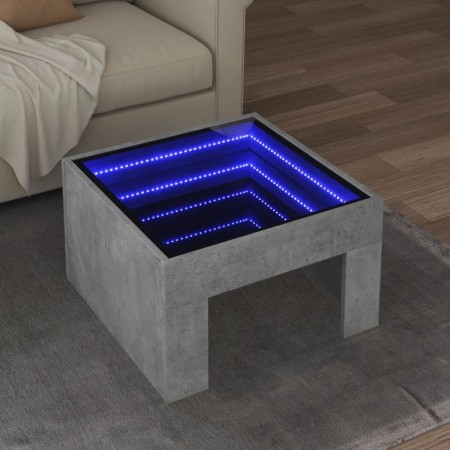 Mitteltisch mit Infinity LED in Betongrau 50x50x30 cm von , Couchtisch - Ref: Foro24-847605, Preis: 68,28 €, Rabatt: %