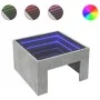 Coffee table with Infinity LED concrete gray 50x50x30 cm by , Coffee table - Ref: Foro24-847605, Price: 67,53 €, Discount: %