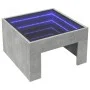 Coffee table with Infinity LED concrete gray 50x50x30 cm by , Coffee table - Ref: Foro24-847605, Price: 67,53 €, Discount: %