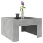 Coffee table with Infinity LED concrete gray 50x50x30 cm by , Coffee table - Ref: Foro24-847605, Price: 67,53 €, Discount: %