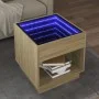 Coffee table with Infinity LED Sonoma oak 50x50x50 cm by , Coffee table - Ref: Foro24-847653, Price: 81,84 €, Discount: %