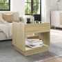 Coffee table with Infinity LED Sonoma oak 50x50x50 cm by , Coffee table - Ref: Foro24-847653, Price: 81,84 €, Discount: %
