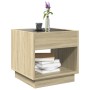 Coffee table with Infinity LED Sonoma oak 50x50x50 cm by , Coffee table - Ref: Foro24-847653, Price: 82,99 €, Discount: %