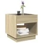 Coffee table with Infinity LED Sonoma oak 50x50x50 cm by , Coffee table - Ref: Foro24-847653, Price: 81,84 €, Discount: %