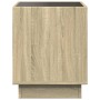 Coffee table with Infinity LED Sonoma oak 50x50x50 cm by , Coffee table - Ref: Foro24-847653, Price: 82,99 €, Discount: %