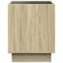 Coffee table with Infinity LED Sonoma oak 50x50x50 cm by , Coffee table - Ref: Foro24-847653, Price: 81,84 €, Discount: %