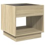 Coffee table with Infinity LED Sonoma oak 50x50x50 cm by , Coffee table - Ref: Foro24-847653, Price: 82,99 €, Discount: %
