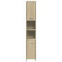 Badezimmerschrank aus Sperrholz in Eichenholzfarbe, 30x30x183,5 cm. von , Badezimmermöbel - Ref: Foro24-849602, Preis: 70,62 ...
