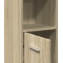 Badezimmerschrank aus Sperrholz in Eichenholzfarbe, 30x30x183,5 cm. von , Badezimmermöbel - Ref: Foro24-849602, Preis: 70,62 ...