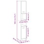 Badezimmerschrank aus Sperrholz in Eichenholzfarbe, 30x30x183,5 cm. von , Badezimmermöbel - Ref: Foro24-849602, Preis: 70,62 ...