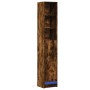 Aparador con LED madera ingeniería roble ahumado 36x32,5x200 cm de , Aparadores - Ref: Foro24-852128, Precio: 78,69 €