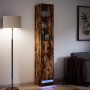Sideboard mit LED-Beleuchtung, Eichenholz in Raucheiche-Optik, 36x32,5x200 cm. von , Sideboards - Ref: Foro24-852128, Preis: ...