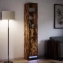 Sideboard mit LED-Beleuchtung, Eichenholz in Raucheiche-Optik, 36x32,5x200 cm. von , Sideboards - Ref: Foro24-852128, Preis: ...