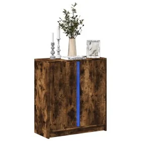 Sideboard mit LED-Beleuchtung, Eichenholz in Raucheiche-Optik, 77x34x85 cm. von , Sideboards - Ref: Foro24-852135, Preis: 74,...