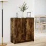 Sideboard with LED lighting, smoked oak engineered wood, 77x34x85 cm by , Sideboards - Ref: Foro24-852135, Price: 74,33 €, Di...