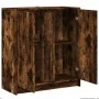 Sideboard with LED lighting, smoked oak engineered wood, 77x34x85 cm by , Sideboards - Ref: Foro24-852135, Price: 74,33 €, Di...