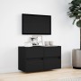 Mueble de TV de pared con luces LED negro 80x31x45 cm de , Muebles TV - Ref: Foro24-852286, Precio: 68,26 €, Descuento: %
