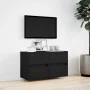 Wand-TV-Möbel mit LED-Lichtern in Schwarz, 80x31x45 cm. von , TV-Möbel - Ref: Foro24-852286, Preis: 67,12 €, Rabatt: %