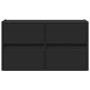 Mueble de TV de pared con luces LED negro 80x31x45 cm de , Muebles TV - Ref: Foro24-852286, Precio: 68,26 €, Descuento: %