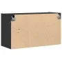 Wand-TV-Möbel mit LED-Lichtern in Schwarz, 80x31x45 cm. von , TV-Möbel - Ref: Foro24-852286, Preis: 67,12 €, Rabatt: %