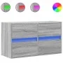 Wand-TV-Möbel mit LED-Lichtern in Sonoma-Grau 80x31x45 cm von , TV-Möbel - Ref: Foro24-852290, Preis: 68,98 €, Rabatt: %