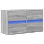 Wand-TV-Möbel mit LED-Lichtern in Sonoma-Grau 80x31x45 cm von , TV-Möbel - Ref: Foro24-852290, Preis: 69,87 €, Rabatt: %