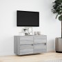 Mueble de TV de pared con luces LED gris Sonoma 80x31x45 cm de , Muebles TV - Ref: Foro24-852290, Precio: 69,79 €, Descuento: %