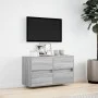 Wand-TV-Möbel mit LED-Lichtern in Sonoma-Grau 80x31x45 cm von , TV-Möbel - Ref: Foro24-852290, Preis: 68,98 €, Rabatt: %