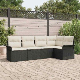 Conjunto de sofá de jardín 5 pcs 242.5 x 132.5 x 85 cm