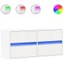 Wand-TV-Möbel mit LED-Lichtern in Weiß 100x31x45 cm von , TV-Möbel - Ref: Foro24-852292, Preis: 75,13 €, Rabatt: %