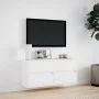 Wand-TV-Möbel mit LED-Lichtern in Weiß 100x31x45 cm von , TV-Möbel - Ref: Foro24-852292, Preis: 75,13 €, Rabatt: %