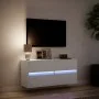 Wand-TV-Möbel mit LED-Lichtern in Weiß 100x31x45 cm von , TV-Möbel - Ref: Foro24-852292, Preis: 75,13 €, Rabatt: %