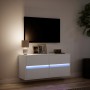 Wand-TV-Möbel mit LED-Lichtern in Weiß 100x31x45 cm von , TV-Möbel - Ref: Foro24-852292, Preis: 76,06 €, Rabatt: %