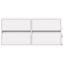 Wand-TV-Möbel mit LED-Lichtern in Weiß 100x31x45 cm von , TV-Möbel - Ref: Foro24-852292, Preis: 76,06 €, Rabatt: %