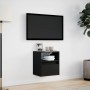 Mueble de TV de pared con luces LED negro 41x31x45 cm de , Muebles TV - Ref: Foro24-852315, Precio: 51,16 €, Descuento: %