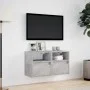 Wand-TV-Möbel mit LED-Lichtern, 2 Stück, Beton-Grau, 41x31x45 cm. von , TV-Möbel - Ref: Foro24-852320, Preis: 83,49 €, Rabatt: %