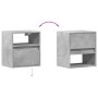 Wand-TV-Möbel mit LED-Lichtern, 2 Stück, Beton-Grau, 41x31x45 cm. von , TV-Möbel - Ref: Foro24-852320, Preis: 84,74 €, Rabatt: %