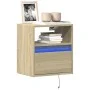 Wand-TV-Möbel mit LED-Lichtern in Sonoma-Eiche 41x31x45 cm von , TV-Möbel - Ref: Foro24-852317, Preis: 47,55 €, Rabatt: %