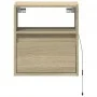 Wand-TV-Möbel mit LED-Lichtern in Sonoma-Eiche 41x31x45 cm von , TV-Möbel - Ref: Foro24-852317, Preis: 47,55 €, Rabatt: %