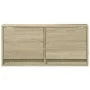 Mueble de TV de pared con luces LED roble Sonoma 80x31x35 cm de , Muebles TV - Ref: Foro24-852357, Precio: 55,94 €, Descuento: %