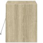 Wand-TV-Möbel mit LED-Lichtern in Sonoma-Eiche 80x31x35 cm von , TV-Möbel - Ref: Foro24-852357, Preis: 56,62 €, Rabatt: %