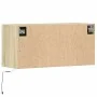 Mueble de TV de pared con luces LED roble Sonoma 80x31x35 cm de , Muebles TV - Ref: Foro24-852357, Precio: 55,94 €, Descuento: %