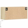 Wand-TV-Möbel mit LED-Lichtern in Sonoma-Eiche 80x31x35 cm von , TV-Möbel - Ref: Foro24-852357, Preis: 56,62 €, Rabatt: %