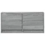 Wall-mounted TV stand with LED lights in Sonoma gray, 80x31x35 cm by , TV Furniture - Ref: Foro24-852360, Price: 60,40 €, Dis...