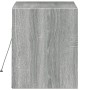 Mueble de TV de pared con luces LED gris Sonoma 80x31x35 cm de , Muebles TV - Ref: Foro24-852360, Precio: 62,99 €, Descuento: %