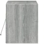 Mueble de TV de pared con luces LED gris Sonoma 80x31x35 cm de , Muebles TV - Ref: Foro24-852360, Precio: 60,40 €, Descuento: %