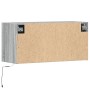 Mueble de TV de pared con luces LED gris Sonoma 80x31x35 cm de , Muebles TV - Ref: Foro24-852360, Precio: 62,99 €, Descuento: %