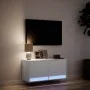 Wand-TV-Möbel mit LED-Lichtern in Weiß 80x31x35 cm von , TV-Möbel - Ref: Foro24-852355, Preis: 59,29 €, Rabatt: %