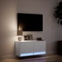 Wand-TV-Möbel mit LED-Lichtern in Weiß 80x31x35 cm von , TV-Möbel - Ref: Foro24-852355, Preis: 60,05 €, Rabatt: %