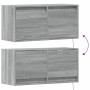 Wand-TV-Möbel mit LED-Lichtern in Sonoma-Grau 80x31x35 cm von , TV-Möbel - Ref: Foro24-852360, Preis: 61,23 €, Rabatt: %